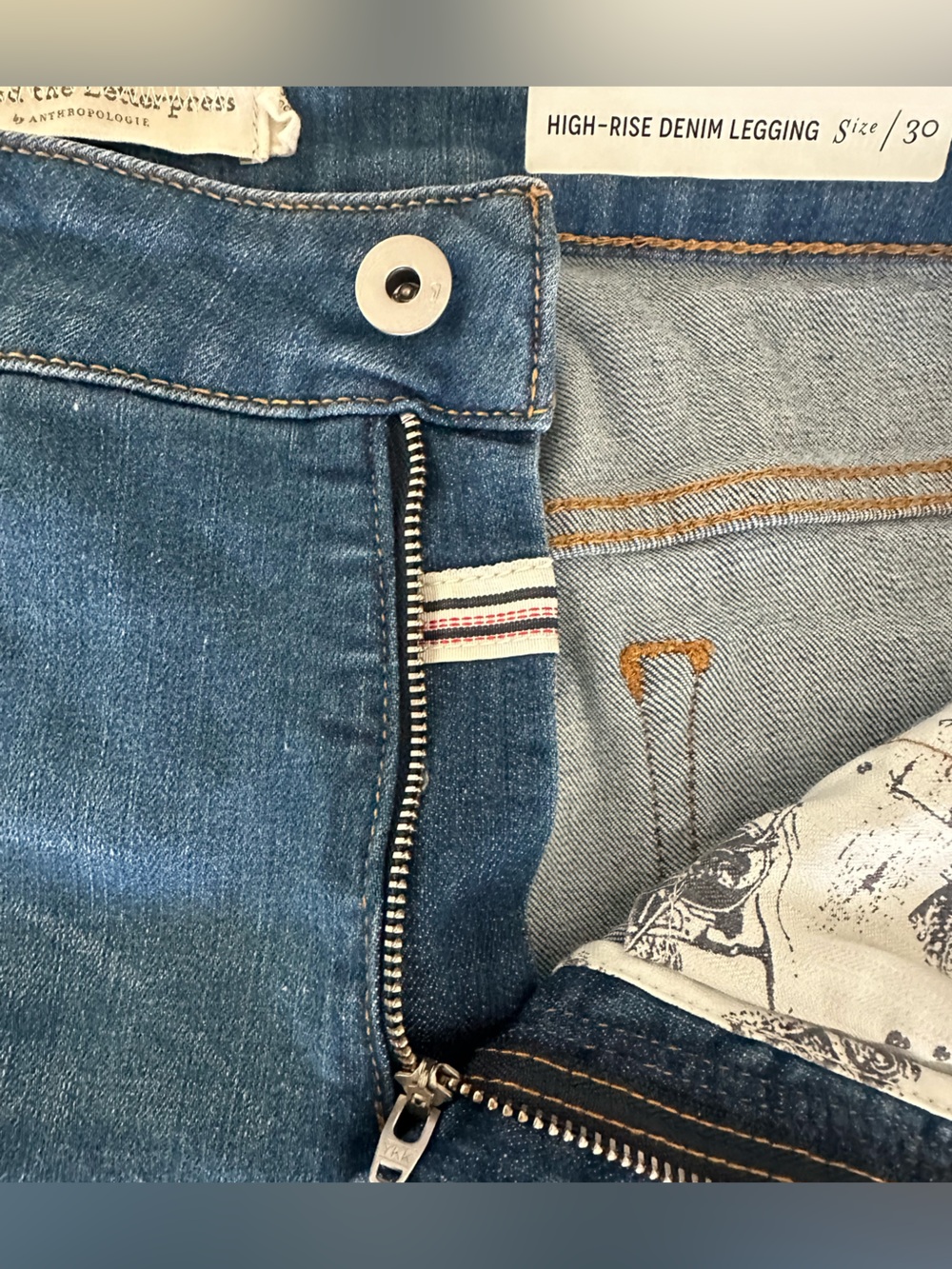 Anthropologie Pilcro and the Letterpress High-Rise
Denim Leggings Jeans |Size:30 - Picture 4 of 15